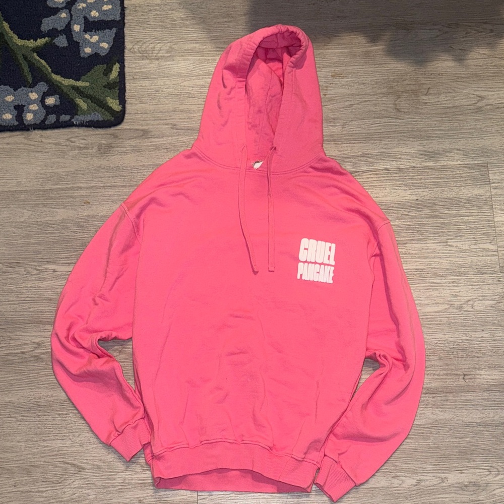 Pink Hooded Sweatshirt - Men's Casual Pullover